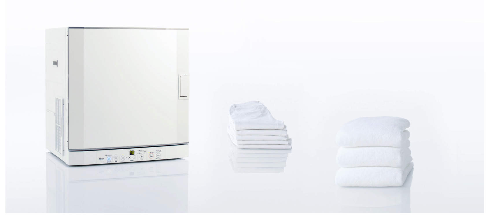 1回5kgの洗濯物でも、わずか50分のスピード乾燥。雨でも、夜でも、たくさんでも、お気に入りのテレビドラマ1本見ている間にしっかり乾かします。